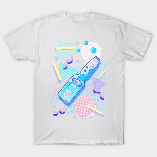 Ramune Soda T-Shirt by AmethyGalaxy